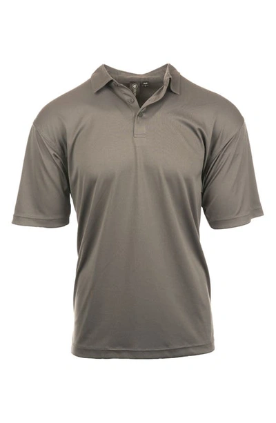 Shop Burnside Burn Golf Polo In Steel