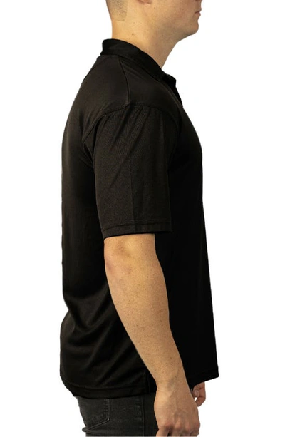 Shop Burnside Burn Golf Polo In Black