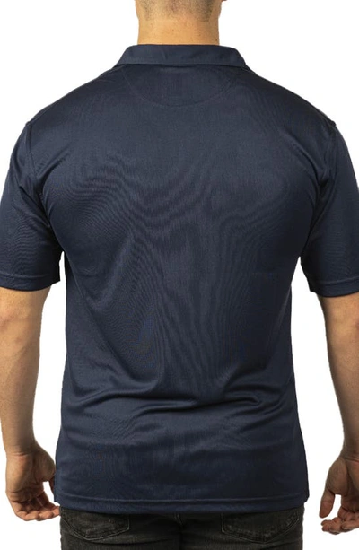 Burnside Burn Golf Polo In Navy