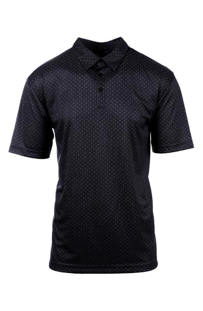 Shop Burnside Burn Golf Polo In Black Dot