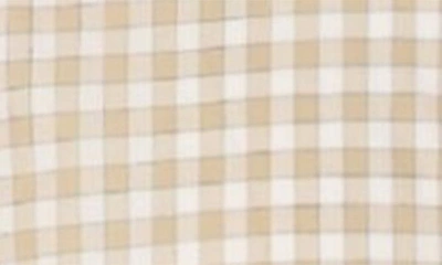 Burnside Plaid Stretch Poplin Button-down Shirt In Grey/white Gingham