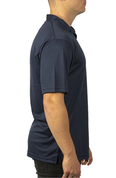 Burnside Burn Golf Polo In Navy