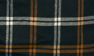 Burnside Plaid Stretch Poplin Button-down Shirt In Navy Window Pane