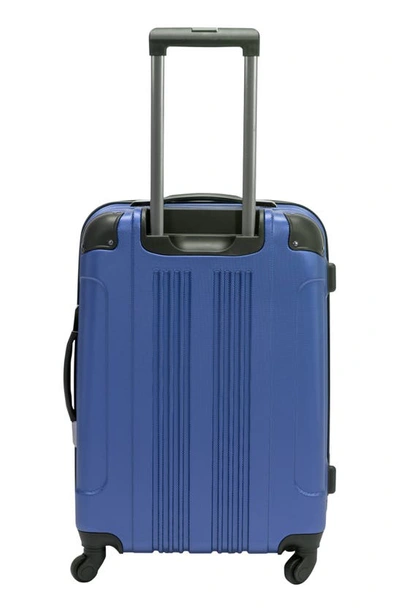 Shop Kenneth Cole Out Of Bounds Hardshell 24" Four-wheel Spinner Suitcase In Cobalt