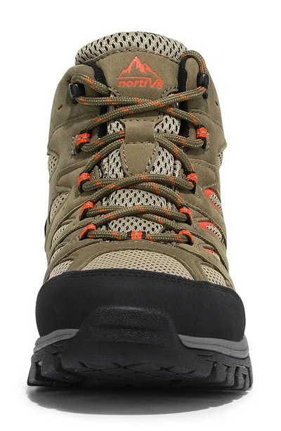 Nortiv8 Waterproof Hiking Boot In Brown/ Orange