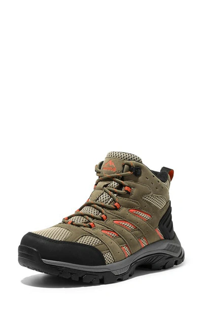 Nortiv8 Waterproof Hiking Boot In Brown/ Orange