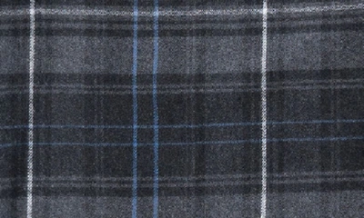 Burnside Plaid Flannel Long Sleeve Button-up Shirt In Charcoal