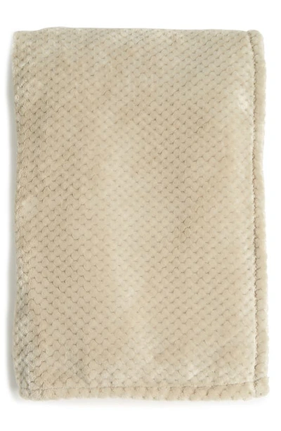 Shop Northpoint Jacquard Throw Blanket In Linen