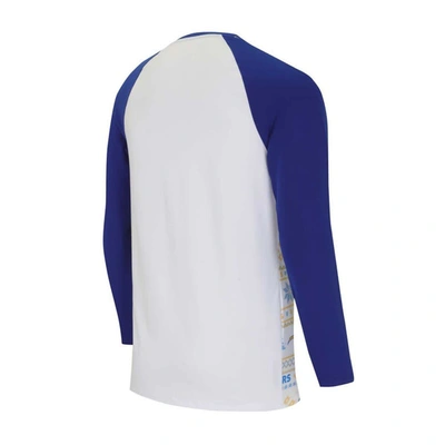 Shop Concepts Sport White/powder Blue Los Angeles Chargers Tinsel Raglan Long Sleeve T-shirt & Pants Slee