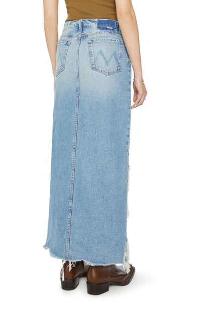 Shop Mother The Ditcher Frayed Denim Skirt In Aint My First Rodeo