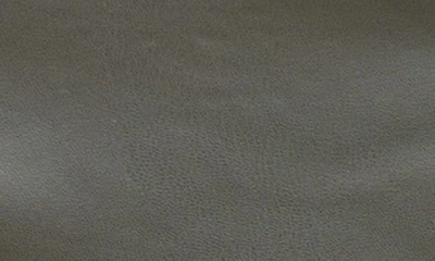 Shop En Saison Ruffle Detail Faux Leather Minidress In Olive