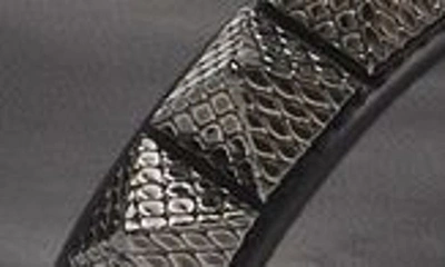 Christian Louboutin Pyraclou 60 Studded Leather Platform Sandals In B439 Black/ Lin Black