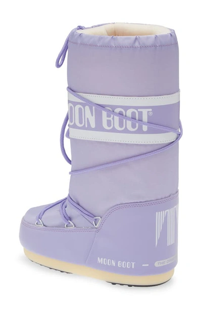 Shop Moon Boot Kids' Icon Water Repellent ® In Lilac