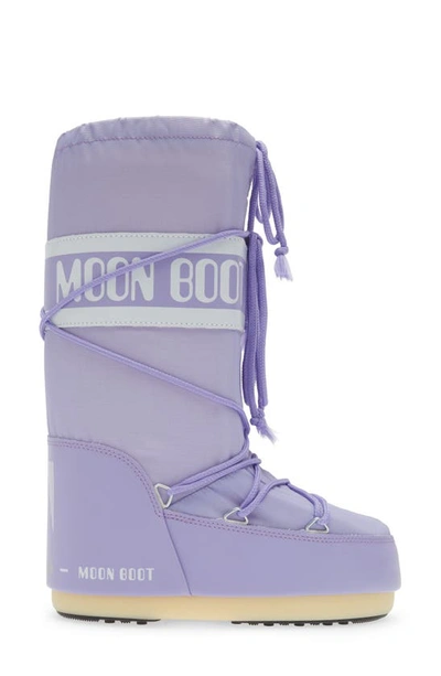 Shop Moon Boot Kids' Icon Water Repellent ® In Lilac