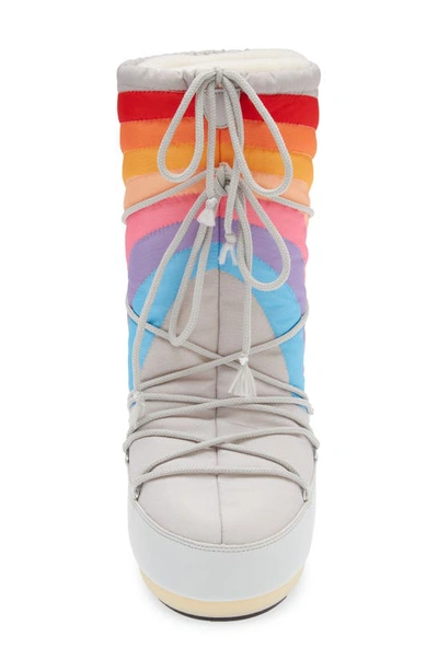 Moon Boot Kids Icon Rainbow Snow Boots In Grey ModeSens