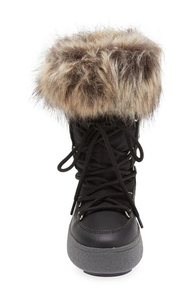 Moon Boot Jtrack Monaco Water Repellent Winter Boot In Black