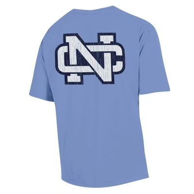 Shop Comfort Wash Light Blue North Carolina Tar Heels Vintage Logo T-shirt