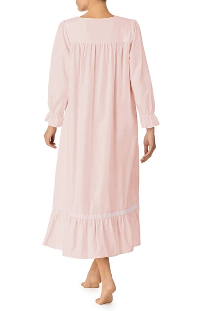 Shop Eileen West Long Sleeve Cotton Ballet Nightgown In Blush