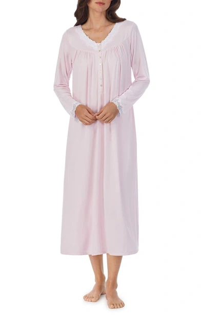 Shop Eileen West Long Sleeve Ballet Nightgown In Pink