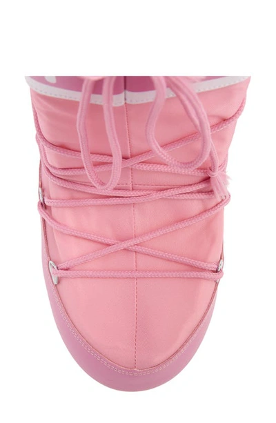 Shop Moon Boot Icon Water Repellent  In Pink