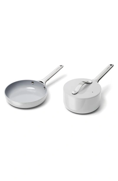 Caraway Non-stick Ceramic Mini Fry Pan And Sauce Pan Duo In Gray