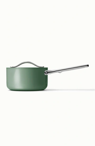 Shop Caraway Nonstick Ceramic Mini Fry Pan & Sauce Pan Set In Sage