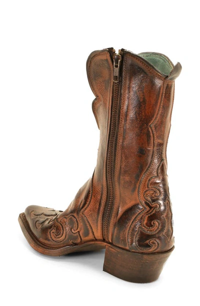 Shop Bed Stu Deuce Cowboy Boot In Black Rustic Rust