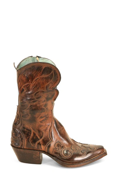 Shop Bed Stu Deuce Cowboy Boot In Black Rustic Rust