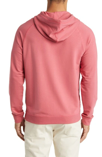 Shop Johnnie-o Amos Pullover Hoodie In Raspberry