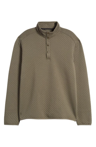 Shop Rhone Gramercy Quilted Pullover In Lichen Green
