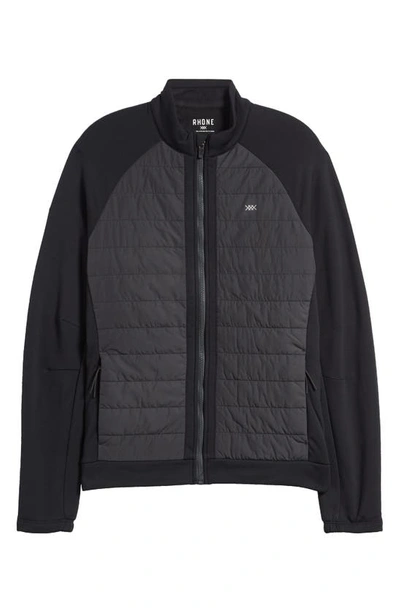 Shop Rhone Alpine Insulated Water Resistant Active Jacket In Black