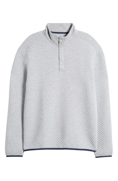 Shop Rhone Gramercy Quilted Pullover In Heather Gray