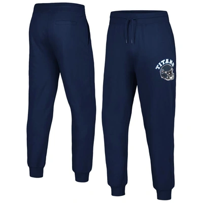 Shop G-iii Sports By Carl Banks Navy Tennessee Titans Jogger Pants