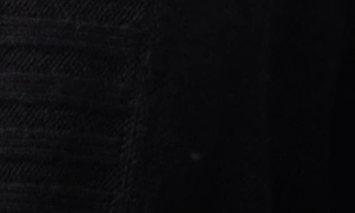 Shop Nic + Zoe Festive Days Feather Trim Cardigan In Black Onyx