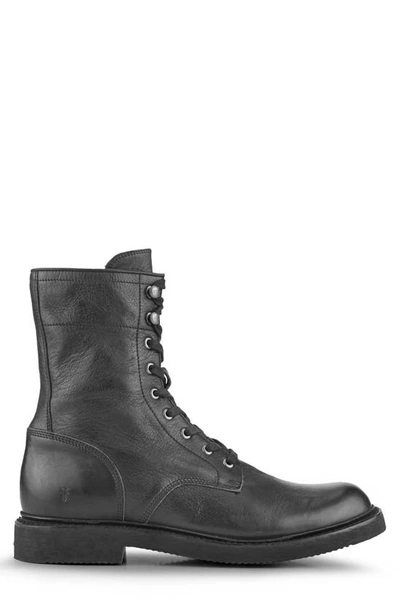 Shop Frye Dean Combat Boot In Black - Pallio