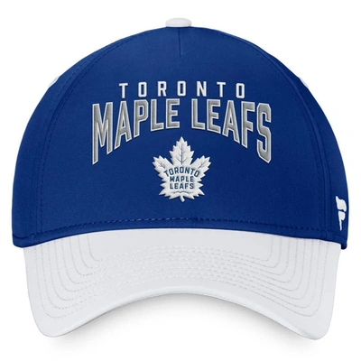 Shop Fanatics Branded Blue/white Toronto Maple Leafs Fundamental 2-tone Flex Hat