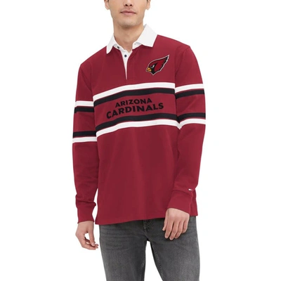 Shop Tommy Hilfiger Cardinal Arizona Cardinals Cory Varsity Rugby Long Sleeve T-shirt