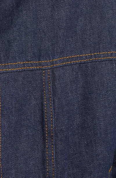 Frame High Pile Fleece Lined Denim Trucker Jacket In Fort Bay | ModeSens