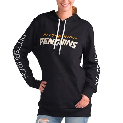 Shop G-iii 4her By Carl Banks Black Pittsburgh Penguins Overtime Pullover Hoodie