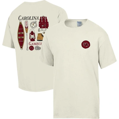 Shop Comfort Wash Cream South Carolina Gamecocks Camping Trip T-shirt
