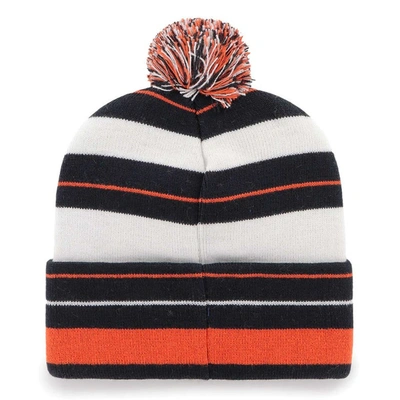 Shop 47 ' Navy Chicago Bears Powerline Cuffed Knit Hat With Pom