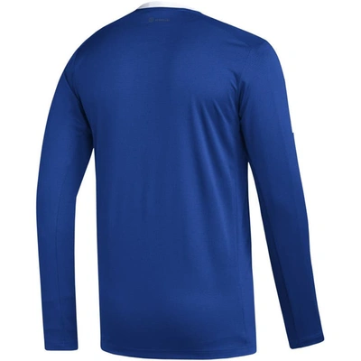 Shop Adidas Originals Adidas Blue New York Rangers Aeroready® Long Sleeve T-shirt
