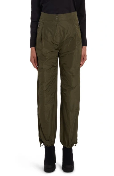 Shop Moncler Drawstring Cuff Pants In Dark Green
