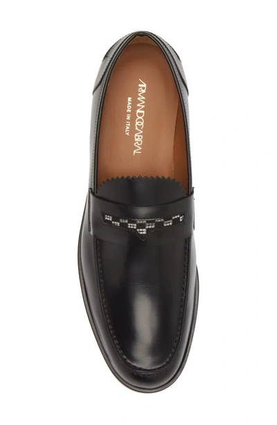 Shop Armando Cabral Bolama Penny Loafer In Noir