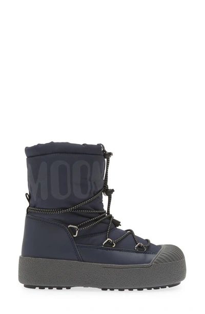 Shop Moon Boot ® Kids' Polar Water Repellent Winter Boot In Blue