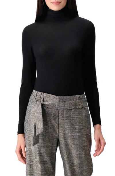 Shop Oroblu Perfect Line Modal & Cashmere Blend Turtleneck Top In Black