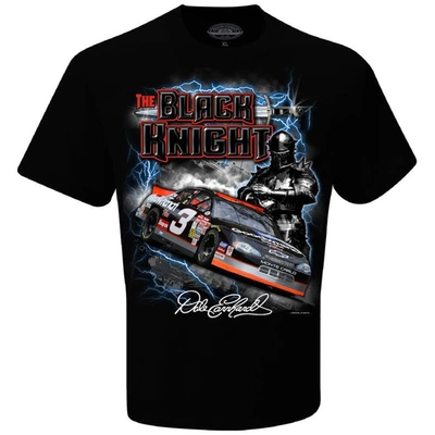Shop Checkered Flag Sports Black Dale Earnhardt Black Knight T-shirt