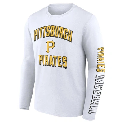 Shop Fanatics Branded Black/white Pittsburgh Pirates Two-pack Combo T-shirt Set