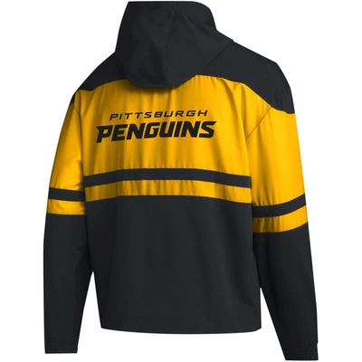 Shop Adidas Originals Adidas  Black Pittsburgh Penguins Full-zip Hoodie
