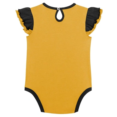 Shop Outerstuff Girls Infant Black/gold Pittsburgh Penguins Two-pack Training Bodysuit Set